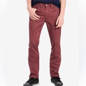Levi's Maroon 511 Slim Fit Jeans